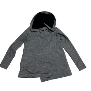 Lululemon Sweater  Women’s Size 6 Savasana Blanket Wrap Jacket Gray Buttons snap